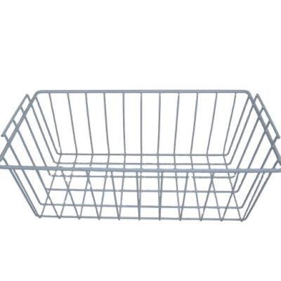 China Sustainable Plastic Liner Freezer Basket With Deep Handle Storage Basket For Fridge Fridge for sale