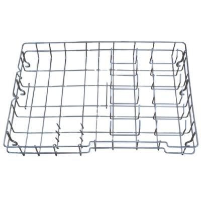 China Eco - Friendly Kitchen Metal Wire Stainless Steel Dishwasher Rack Basket for sale