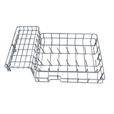 China Kitchen Metal Wire Stainless Steel Sustainable Dishwasher Rack Basket for sale