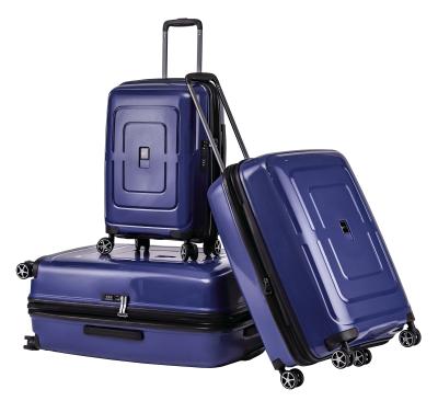 China Taizhou long distance travel 8 wheels shape travel luggage maleta trolley bags luggage suitcase for sale