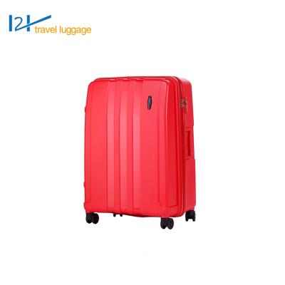 China Waterproof 2021 PP Luggage Trolley Taizhou 8 Wheels New Fashion Trolley No Broken Viagem Mala Luggage Carry On Suitcase for sale