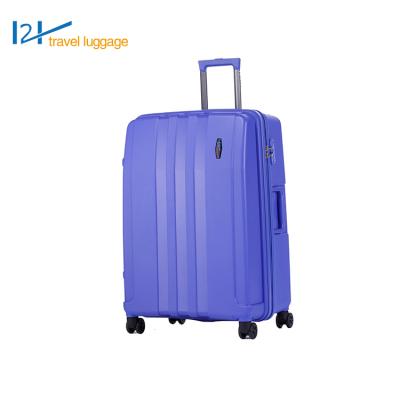 China Waterproof 2021 PP Luggage Trolley Taizhou 8 Wheels New Fashion Trolley No Broken Viagem Mala Luggage Carry On Suitcase for sale