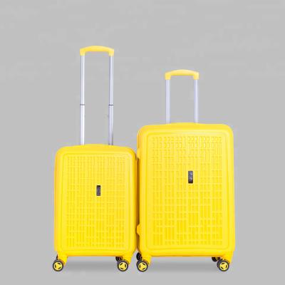 China PP Women Girls Travel Luggage Colorful Hard Shell PP Luggage Suitcase for sale