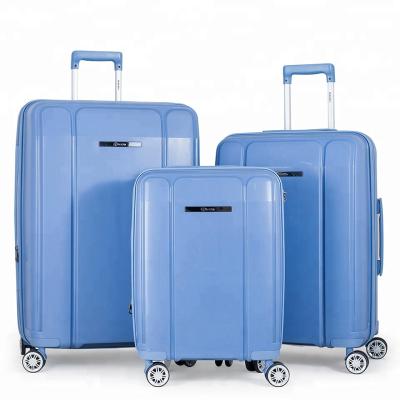 China 2021 New PP Luggage 8 Wheel Aluminum Suitcase Luggage Bags for sale