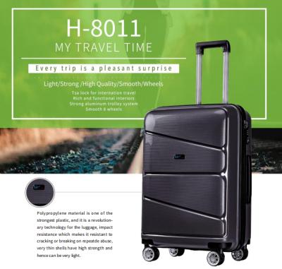 China PP Designed Hard Luggage Sets Trolley Luggage Bag Boy Luggage for sale