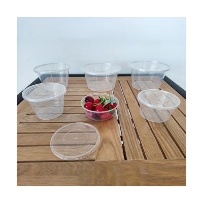 China CLASSIC cheap plastic disposable fruit dessert small salad bowl with lid for sale