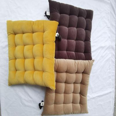 China Fashion Suede Office Anti-static Micro Soft Decorative Chair Pad Square Plaid Sofa Meditation Cushion for sale