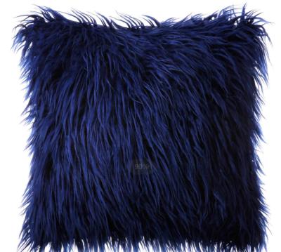 China Fashion Anti-Apnea wholesale price customize color monglior long fur cushion and decorative cushion cover for sale