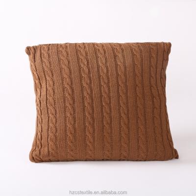 China Amazon Anti-Static Hot Selling Acrylic Knit Cushion Pillow Case for sale