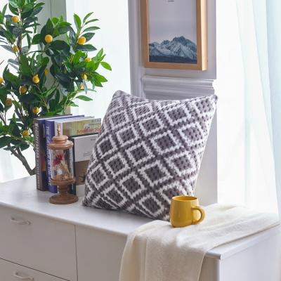 China 100%Polyester Anti-bacteria Flannel Jacquard With Printed Cushion Pillow for sale