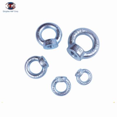 China Heavy industry din582 HF hoisting eye nuts direct ring nut fasteners supply stainless steel for sale