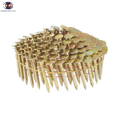 China Flat HF ​​Galvanized Pallet Roofing Coil Joint Nails For Nail Gun for sale