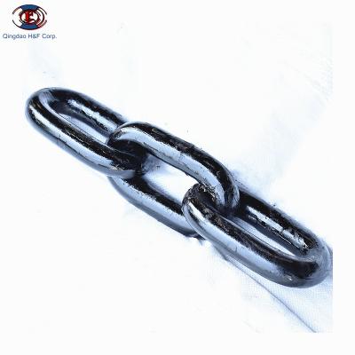 China Heavy Industry Heavy Duty Industrial Grade 80 Straight Welded Flashing Short Steel Link Chain for sale