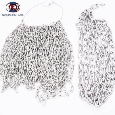 China DIN766 Conveyor Chain 8mm Anchor 304/316 Stainless Steel Short Link Marine Chain for sale