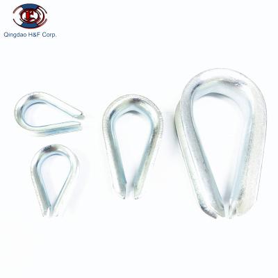 China European Type Hardware Stainless Steel Wire Rope Thimble Ss304/316 8mm 12mm Stainless Steel Rigging Dice for sale