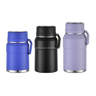 China Viable Logo Fashionable Office Business Cup Double-Layer 304 Stainless Steel Custom Thermo Mug Kettle With Handle for sale