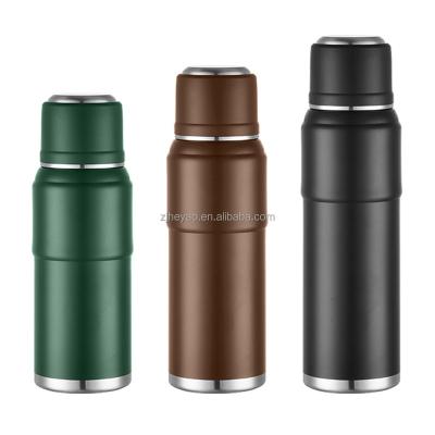 China 304 201 Double-Layer Stainless Steel Thermos Inner Outer Flask Wholesale Three Viable Sizes With Cup for sale