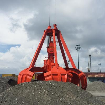 China Building Material Shops Single Hook Customize Orange Peel Remote Control Grab Bucket Drop Grapple for sale