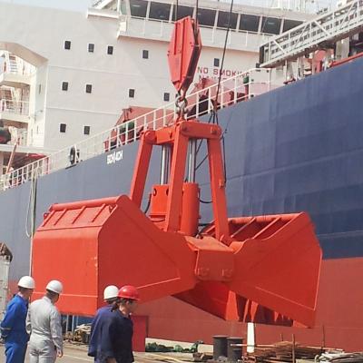 China Farms Bulk Cargo Loading And Unloading Electronic Motor Hydraulic Grab Bucket for sale