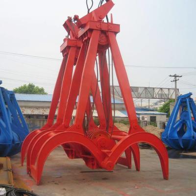 China Farms Forest Wood Four Ropes Easy-to-Use Multi-Function Timber Log Grab Bucket For Crane for sale