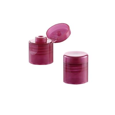 China 15mm Non-Refillable Ribbed Flip Top Cap Smooth For Cosmetic Bottle Flip Top Cap for sale