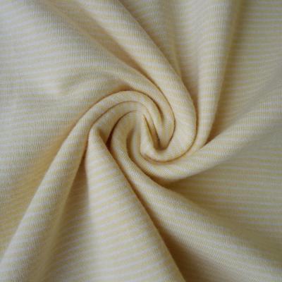 China Plain Modal Yarn Dyed Stretch 50/50 Cotton Jersey Fabric With Spandex for sale