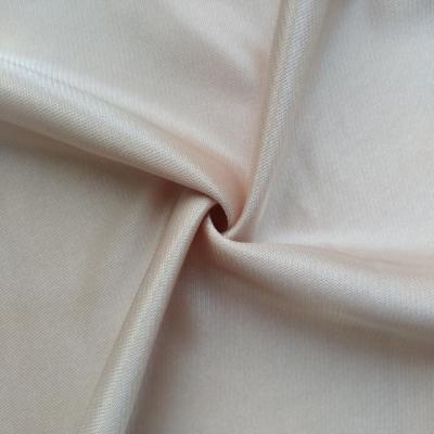 China Factory direct viable supply JN174 simple shiny stretch fabric Shantou satin nylon spandex underwear fabric for sale