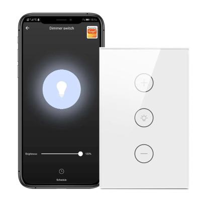 China Dimmable LED Smart Lamp Switch YIERYI Tuya APP WIFI Touch USA Timing Wireless Timer Remote Control for Alexa Google Home Smart Life for sale