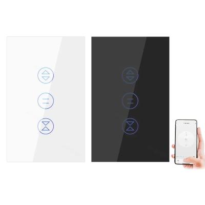 China YIERYI Tuya USA Brazil WIFI Smart Life Smart Wall Touch Touch Electric Curtain Switch Roller Blinds For Alexa Google Home Alexa for sale