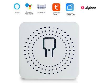 China Zigbee Wall Switch Tuya 16A Power Monitoring Support APP 2 Way Timing Control Automation Module Mini Relay Smart Zigbee Switch for Alexa Google Home for sale