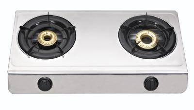 China stainless steel table gas stove brass burner for sale