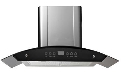 China Wall Mounted Kitchen 90cm Cooker Hood , Stainless Steel Hood Vent T Shaped for sale