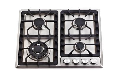 China Avellanador del gas de 4 hornillas/6 hornillas construido en el gas Cooktop con el panel superior del acero inoxidable en venta