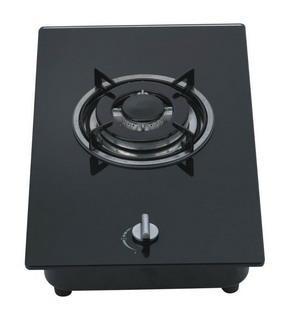 China los 31cm 1 gas Cooktop, 1 avellanador de la hornilla del gas de la hornilla con el top del vidrio para cocinar en venta