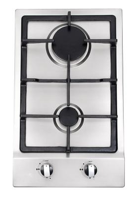 China Built In Stainless Steel 2 Burner Gas Hob , 2 Burner Gas Range With Thermocouple for sale