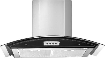 China Under Cabinet 900mm Stainless Steel Range Hood With Tempered Glass Top for sale