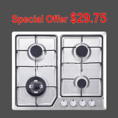 China Stainless Steel Gas Hob With 4 Burners Home Appliance OEM / ODM Service for sale