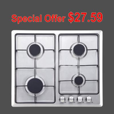 China Kitchen Four Burner Stainless Steel Gas Cooker Natural Gas OEM / ODM Service for sale