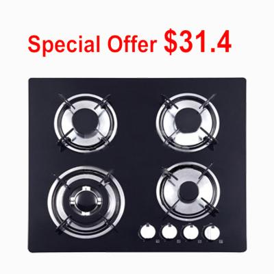 China Built In Glass Top Gas Hob With 4 Burner Providing OEM / ODM Service for sale