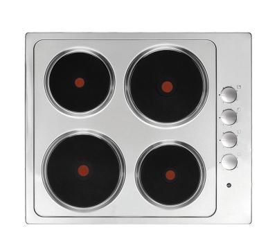 China Household Appliance Stainless Steel Electric Hob 4 Burner Solid Plate for Cooking for sale