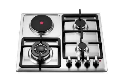 China Van het Gasfornuisdelen van het keukenmateriaal het Gashaardplaten Jzs4002E, het Verwarmen roestvrij staal 4 van Plaat elektrisch cooktop brander Te koop