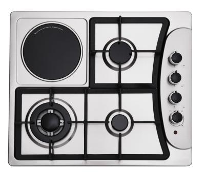 China 201 Level S.S hob with cars iron pan support ,metal knob ,Household kitchen appliance for sale