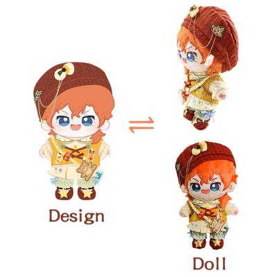 China Cute Gift Design Your Own Custom 3d Doll Face Plush Doll China Plush Doll Stuffed Toys 20cm Plush Kpop Star Doll Plush Toy for sale