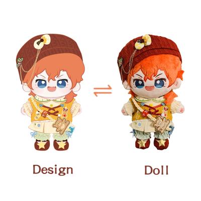 China Custom Lovely Gift China Plush Doll Stuffed Toy 20cm Kpop Star Doll Plush Toy Design Your Own Doll 3d face for sale