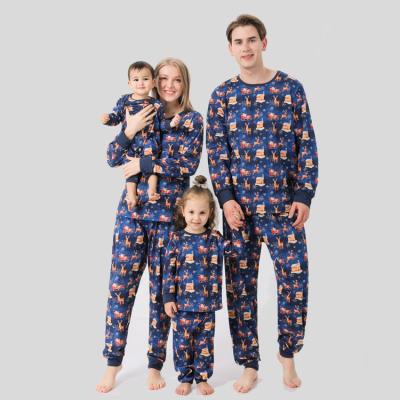 China QUICK DRY support the low price of China customized leisure family matching pajamas for Christmas for sale