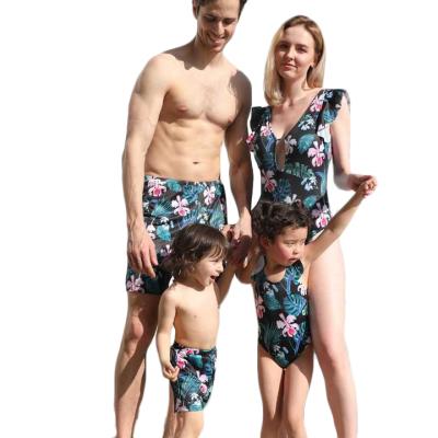 China Factory Plus Size Customized Kids Girl Women Family Swimwear One Piece Swimsuit for sale