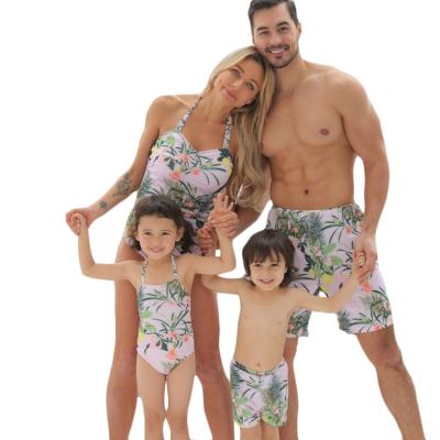 China Hot Selling Plus Size Family Beach Outfit Customized Women Swimwear Family One Piece Swimsuit for sale