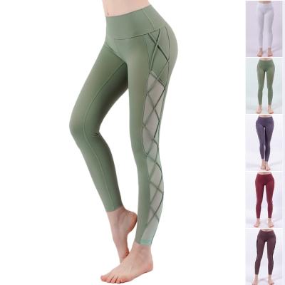 China High Waisted Breathable Warm Yoga Leggings Workout Yoga Seamless Training Pants for sale