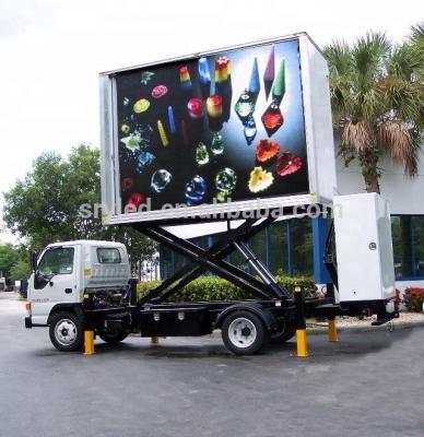 China P6 Outdoor Digital Outdoor Mobile Trailer Led Advertising Sign Display Screen for sale