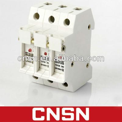 China 10.3*38 RT18-32 Series Cylindrical Fuse 3P Holder for sale